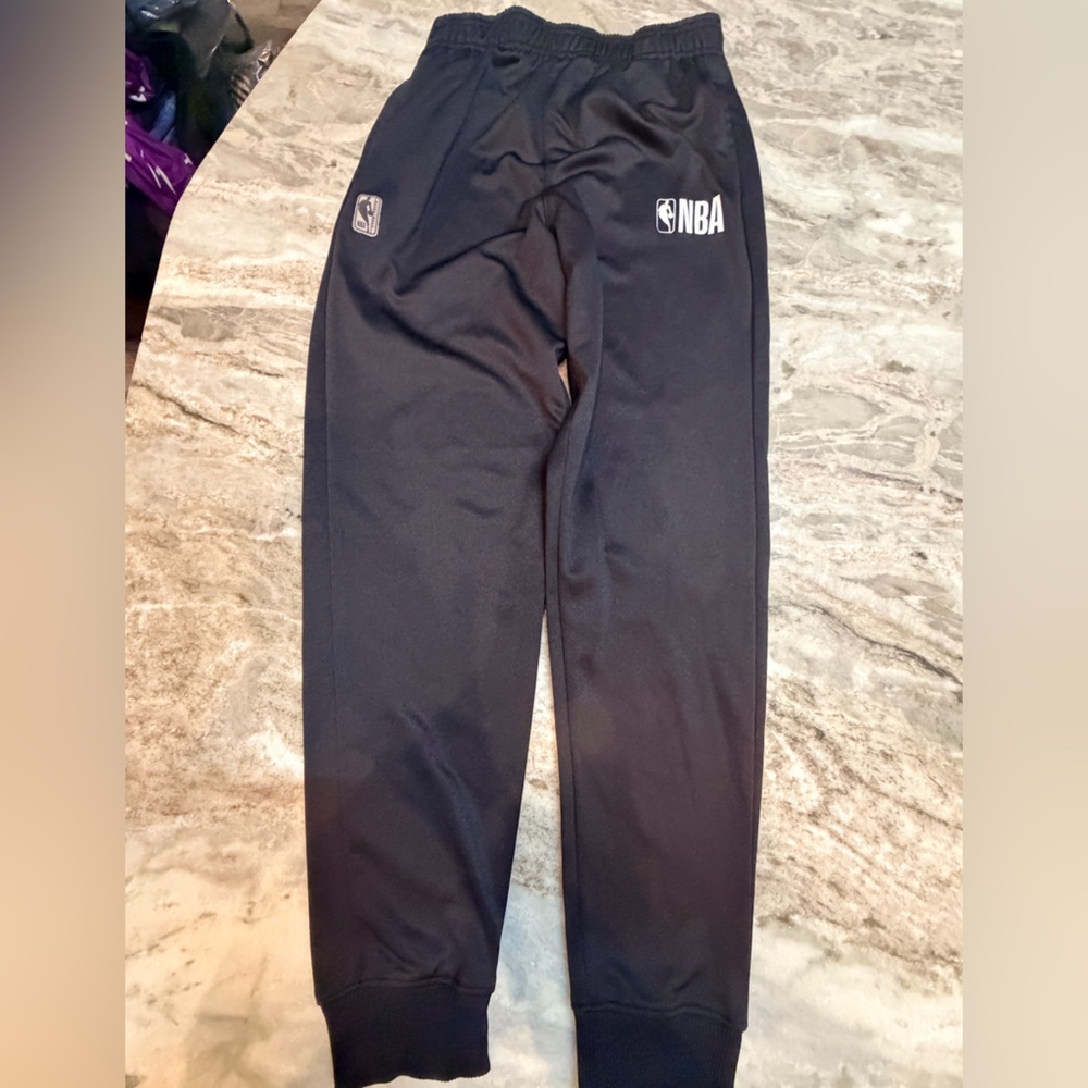 NBA Youth Sweatpants Large 14-16 Black Joggers Athletic Pants Kids